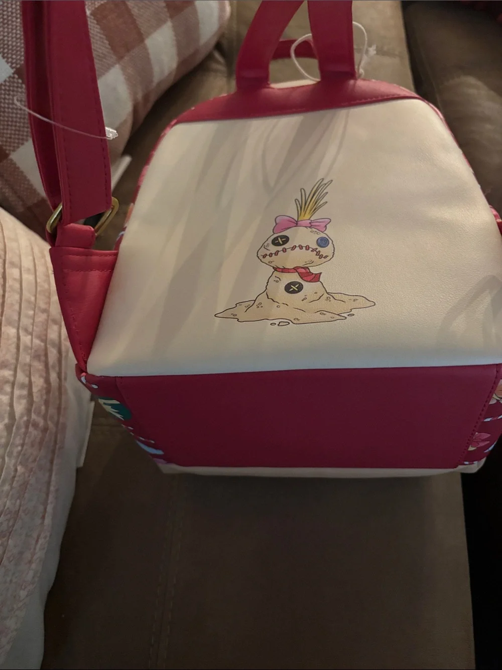 Disney Lilo & Stitch Holiday Kids Mini Backpack - Red/Cream